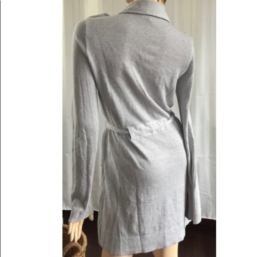 {Free People} knit button trench sweater gray - Picture 3 of 8